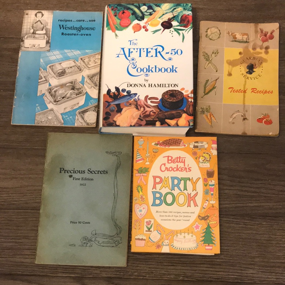 Vintage cook book lot Betty Crocker first edition precious secrets 1922 cool ads